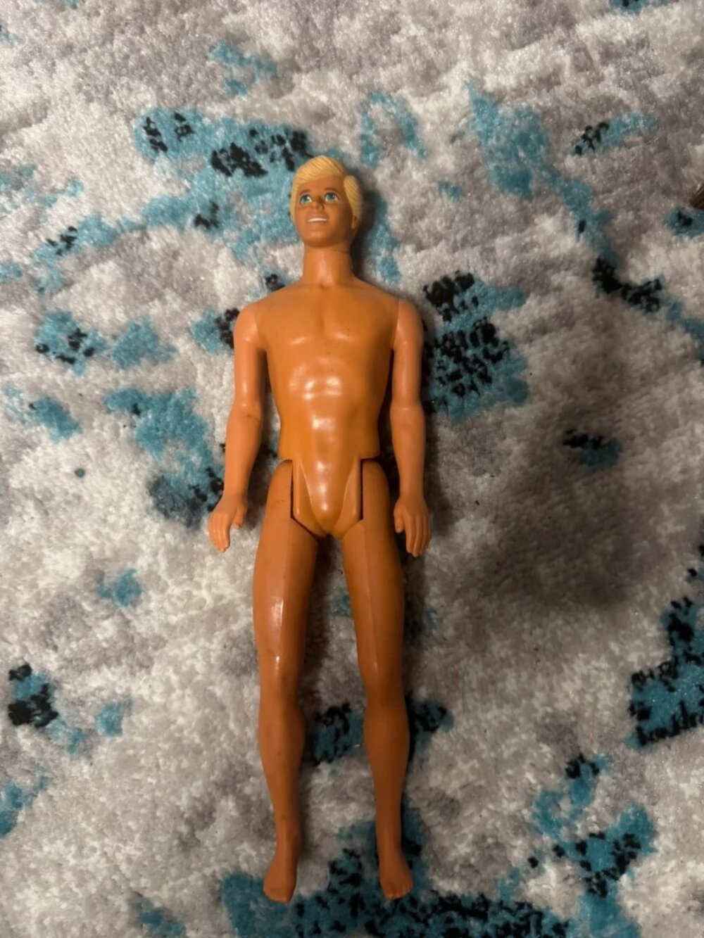 Vintage Mattel Ken Doll Blonde Molded Hair Naked (1968 Body Patent)
